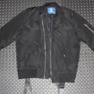 Lilbetter Black Strapped Punk Bomber